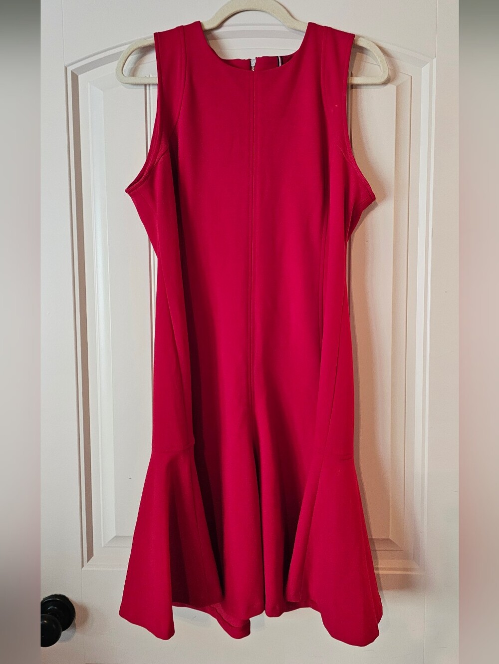 Tommy Hilfiger Sleeveless Fuchsia Fit-and-Flare Dress